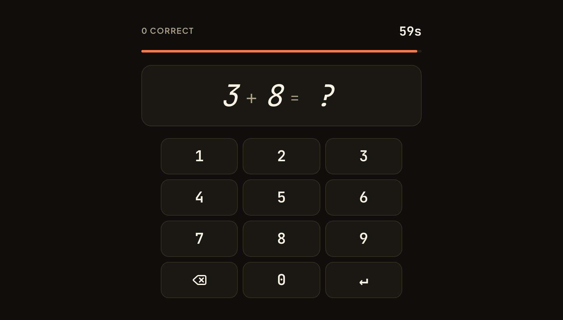 1-Digit Addition in play