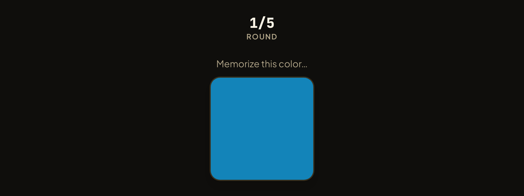 Color Match Memory in play