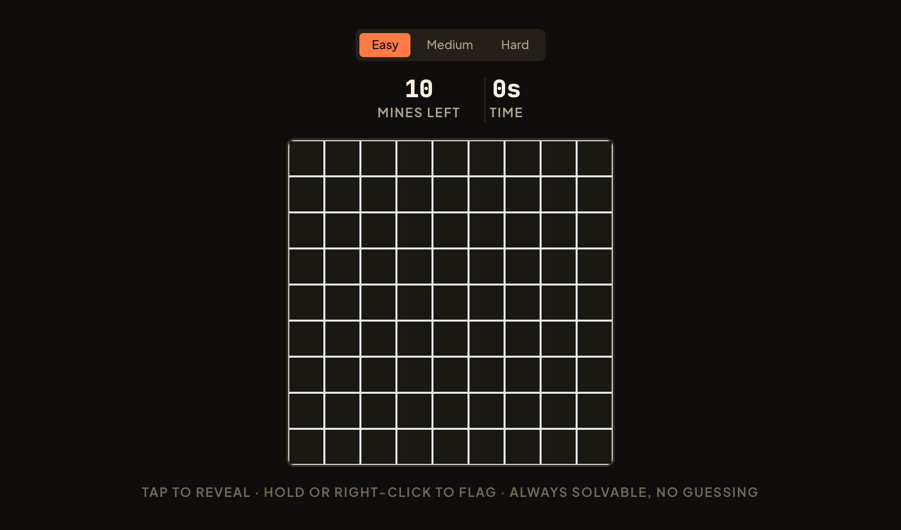 Minesweeper Speedrun in play