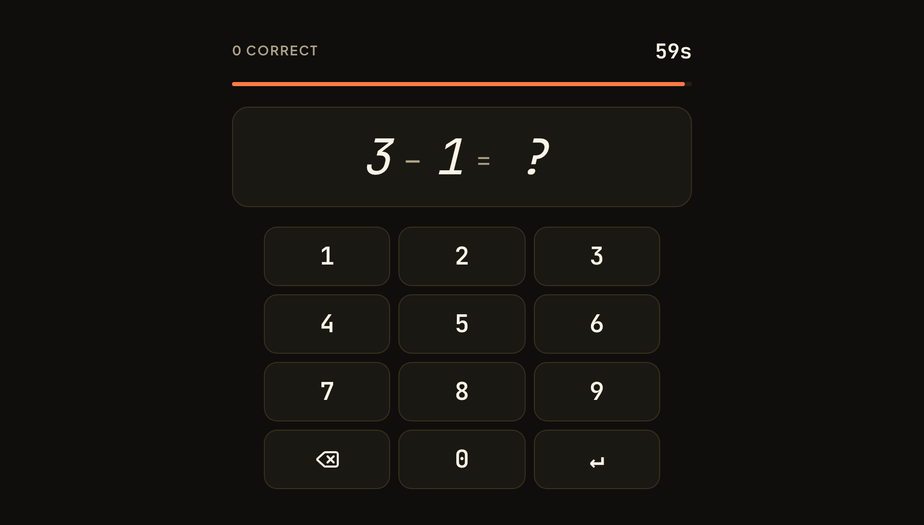 1-Digit Subtraction in play