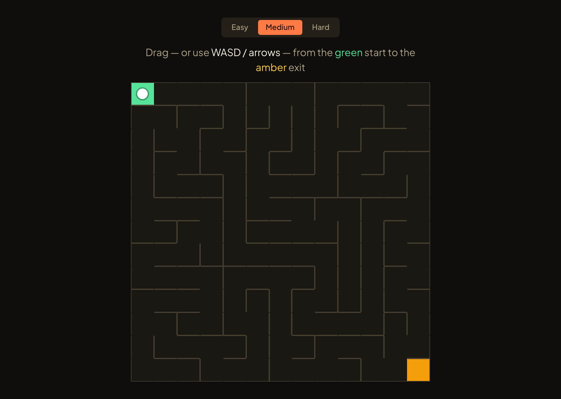 Maze Speedrun in play